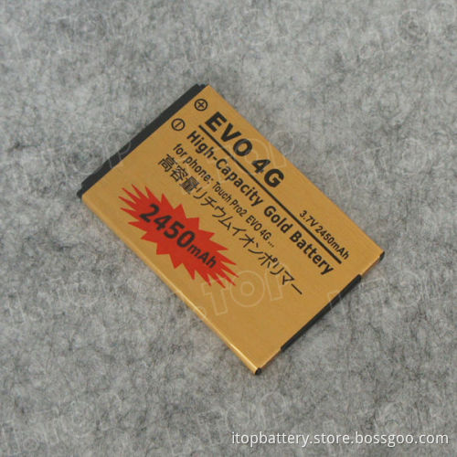 2450mAh New Li-ion Battery for HTC Evo 4G battery for EVO 3D
